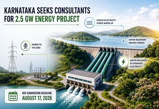 Karnataka Seeks Consultants for 2.5 GW Energy Project