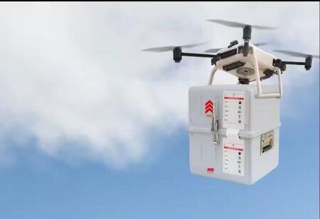 IAF airdrops the portable hospital BHISHM in Agra with success
