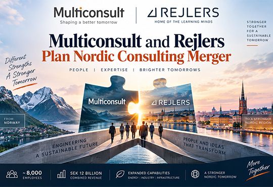 Multiconsult and Rejlers Plan Nordic Consulting Merger