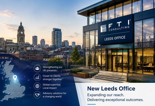 FTI Consulting Expands UK Presence with New Leeds Office
