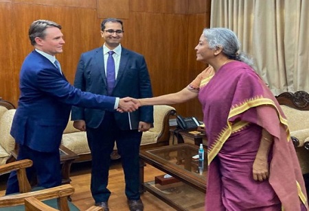 Canadian pension plan investment board delegation meets Sitharaman