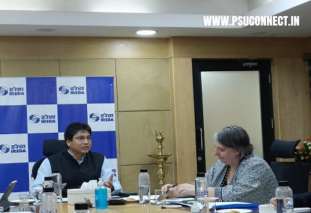 European Investment Bank's Global Director meets IREDA CMD 