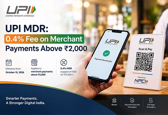UPI MDR: 0.4% Fee on Merchant Payments Above ₹2,000